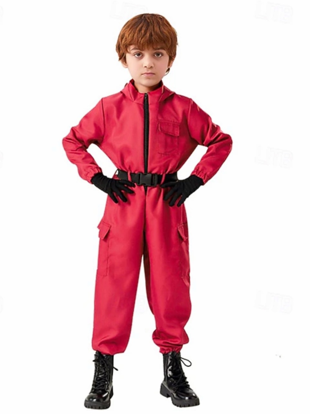 Red Guard Jumpsuit Kids Halloween Costume